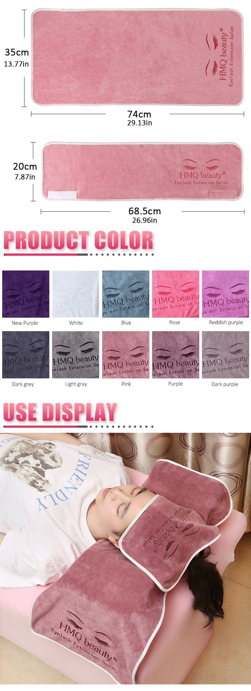 Reusable Eyelash Extension Salon Towel for Grafted Eyelashes