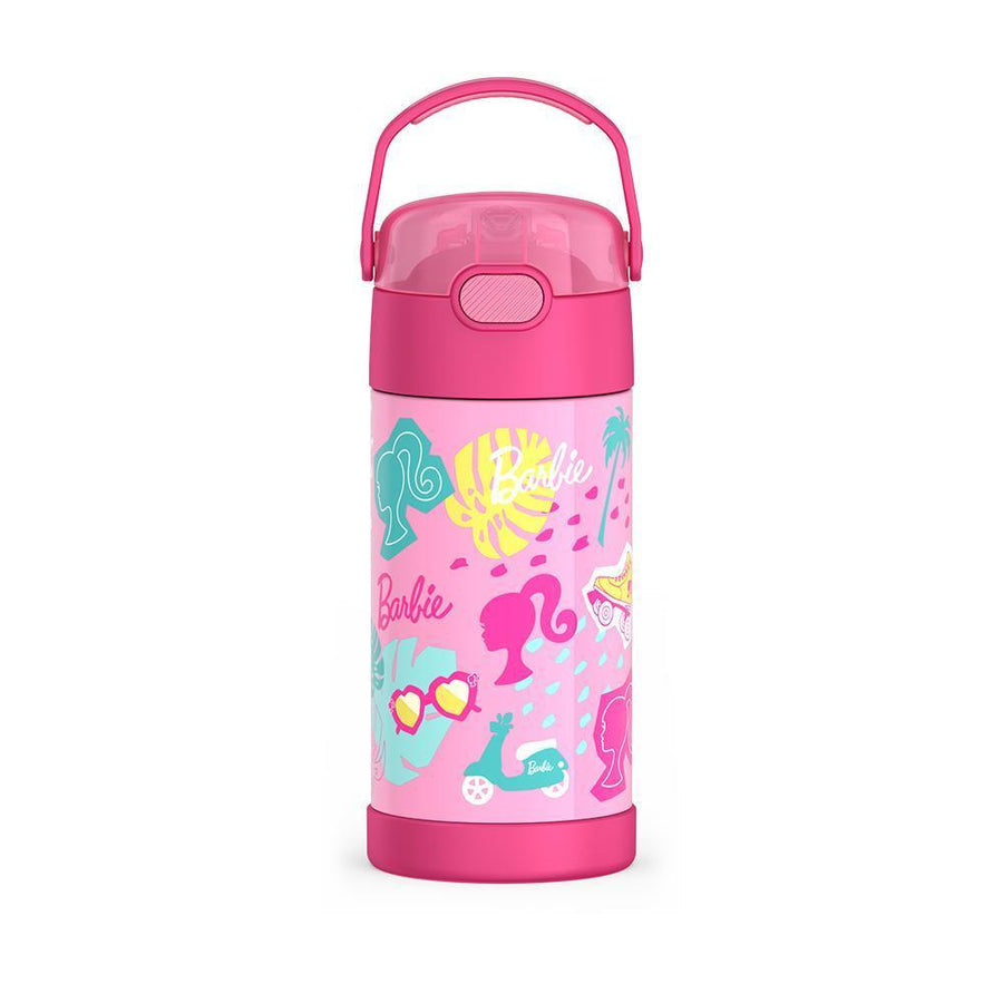 Thermos Funtainer Barbie 12 oz Water Bottle with Straw - Pink