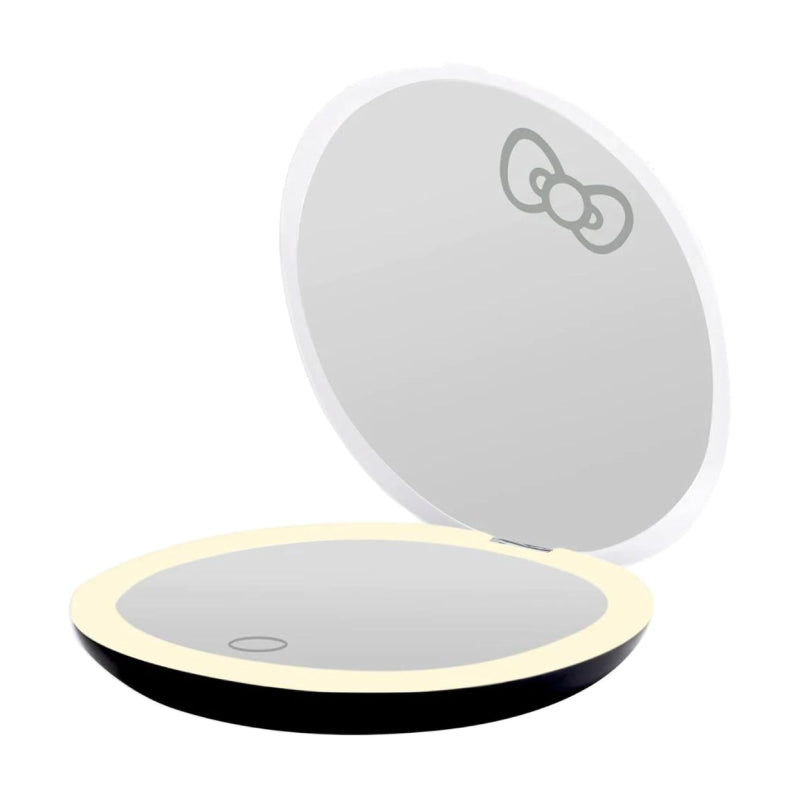 Impressions Vanity Hello Kitty The Stripe Compact Mirror with Daylight LED Lighting (White)