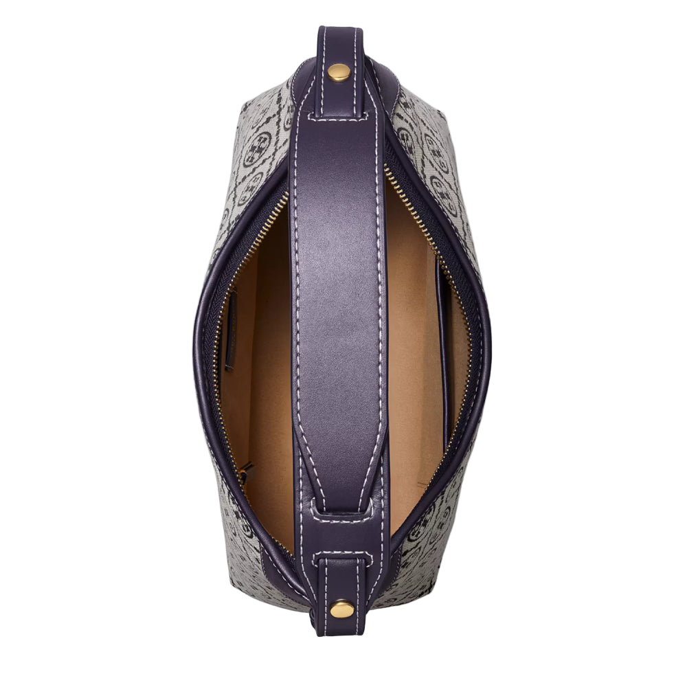 Tory Burch Monogram Medium Shoulder Bag - Gray/Black