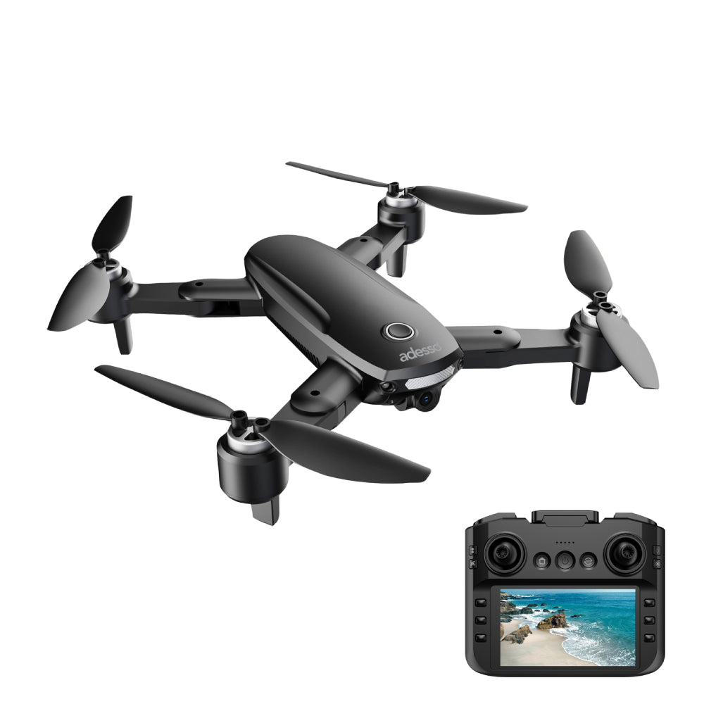Adesso CyberDrone X4 4K FPV Camera Drone with Remote - Black