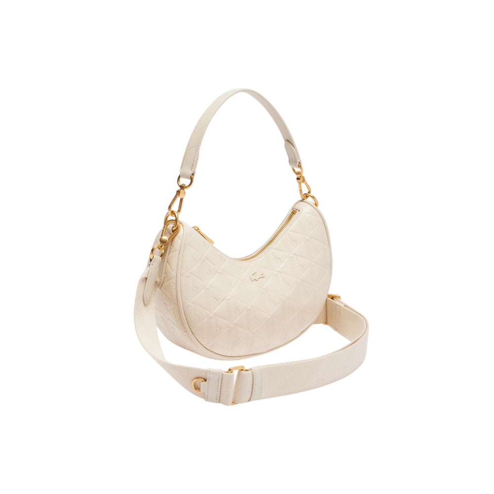 Lacoste Maheki Half Moon Bag - Bone White