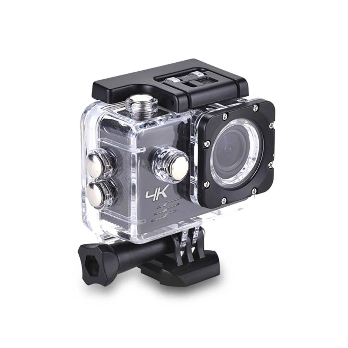 Aluratek ASC4KWF 4K Wi-Fi Sports Action Camera - Black