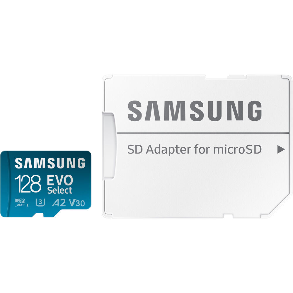 Samsung 128GB EVO Select microSDXC Card with SD Adapter