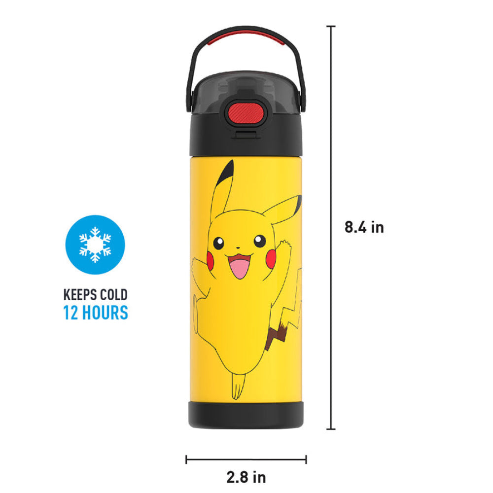 Thermos Funtainer Pokemon 16 oz Water Bottle with Straw - Multicolor
