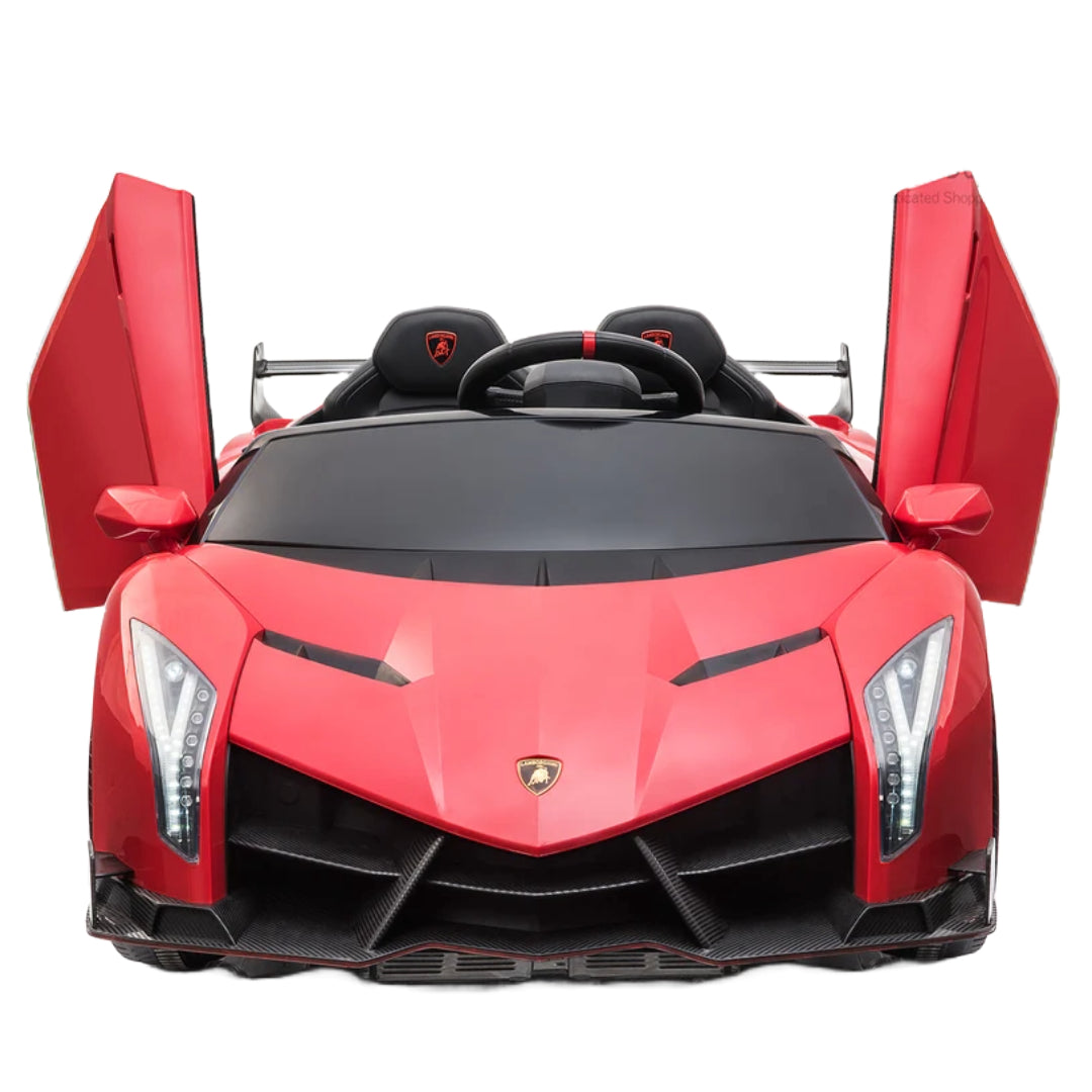 BBJ Toys R/C Licensed Lamborghini Veneno Kids Electric Two Seats Ride Car