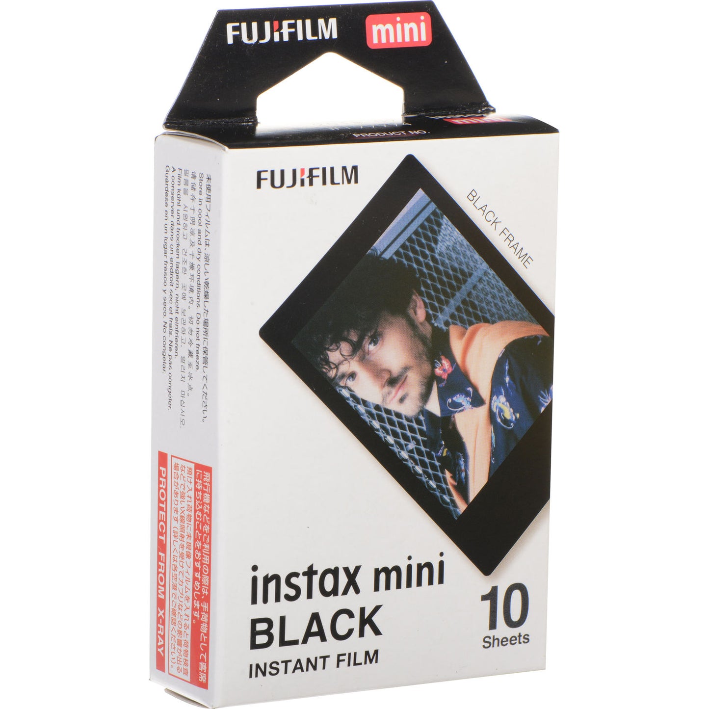 Fujifilm Instax Mini Instant Film Black Frame - 10 Exposures - Curacao