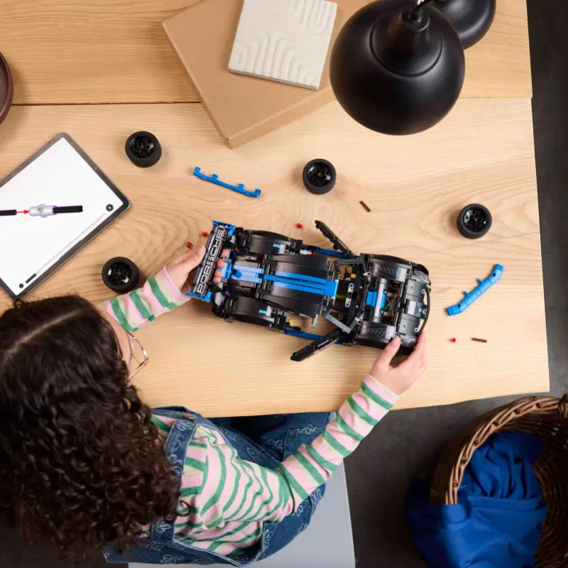 LEGO Technic Porsche GT4 e-Performance Race Car Building Toy (834-Pieces) - Black/Blue