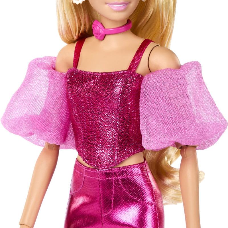 Barbie Deluxe Style Doll with Pink Metallic Outfit