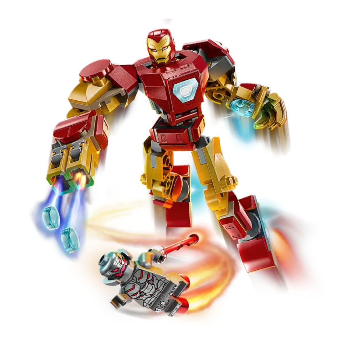 LEGO Marvel Iron Man Mech vs Ultron Superhero Building Toy Set (101-Pieces)