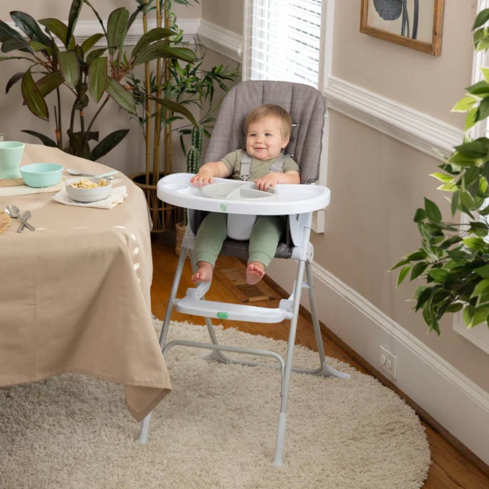 Ingenuity Sun Valley Compact Folding High Chair - Grey