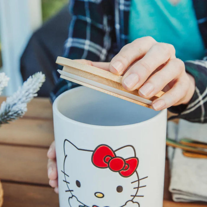 Sanrio Hello Kitty Holiday 7" Ceramic Snack Jar - White