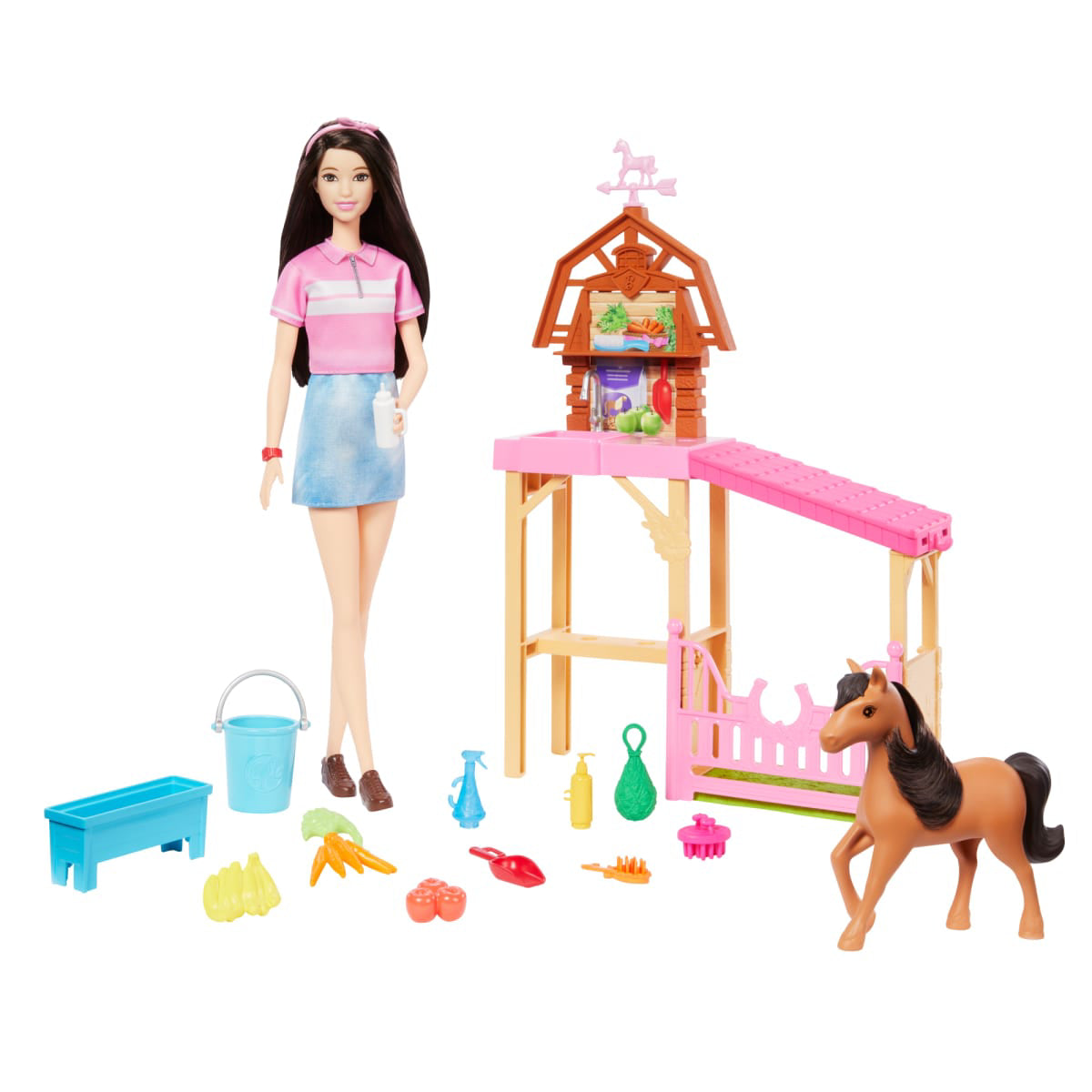 Barbie Mysteries The Great Horse Chase Stable Playset with Fashion Doll