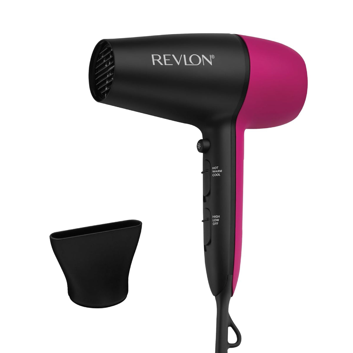 Revlon RVDR5347 Perfect Match Hair Dryer with Concentrator - Black/Pink