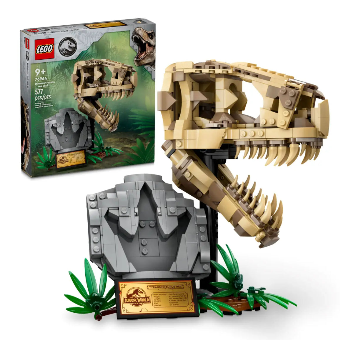 LEGO Jurassic World Dinosaur Fossils T. Rex Skull Building Toy (577-Pieces)