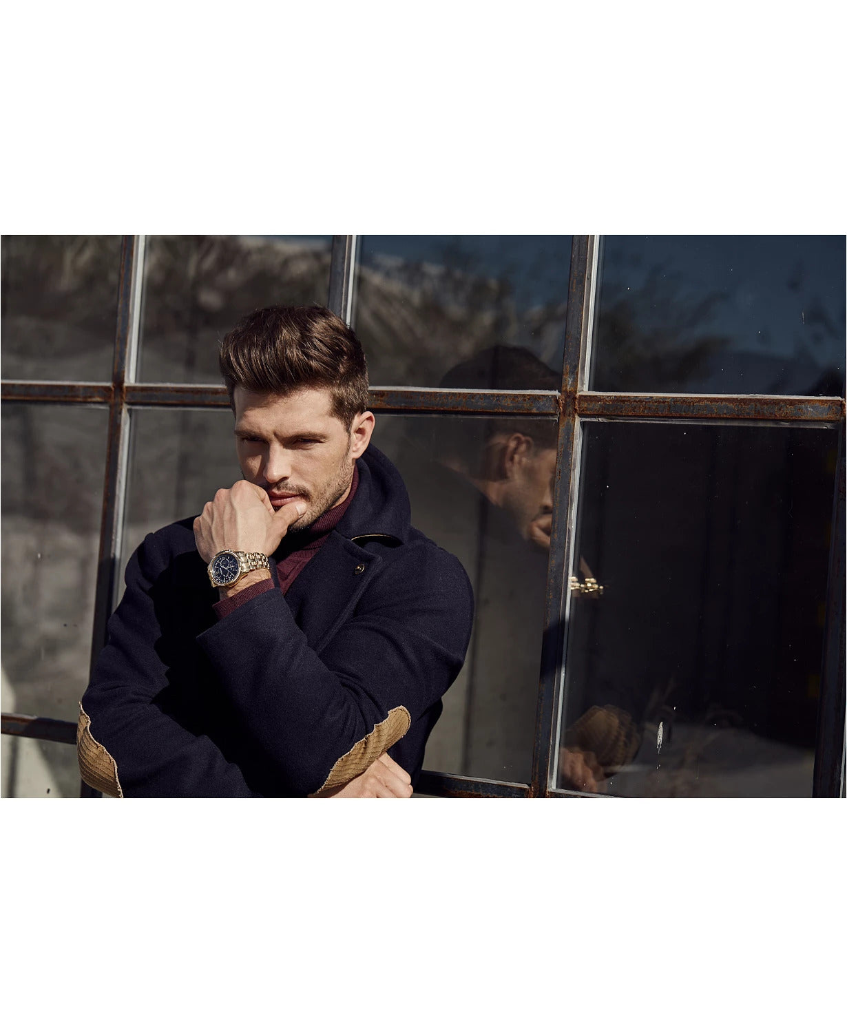 Citizen Calendrier Men's 44mm Eco-Drive Ring Stainless Steel Bracelet Watch - Black - Curacao