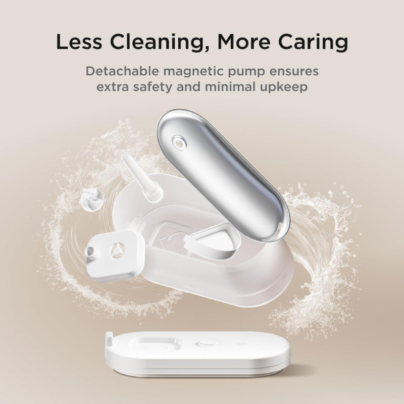 Petcube Automatic Wireless Pet Water Fountain with 4-Layer Filtration - White