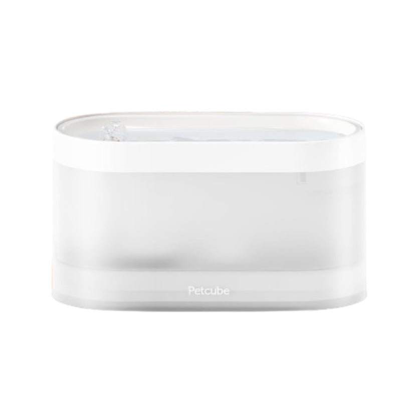 Petcube Automatic Wireless Pet Water Fountain with 4-Layer Filtration - White