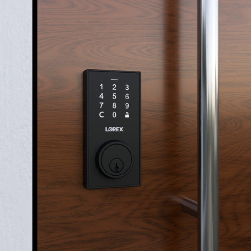 Lorex LK101-AA Bluetooth Deadbolt Smart Lock with Touchpad - Black
