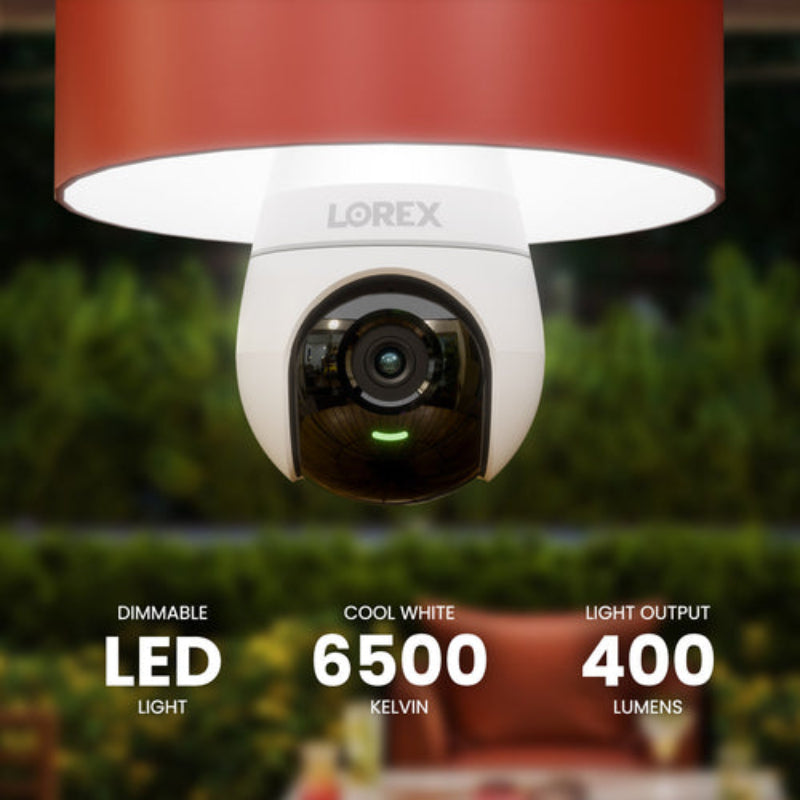 Lorex SL300-AA 2K Wi-Fi Smart Lightbulb Camera with Night Vision - White