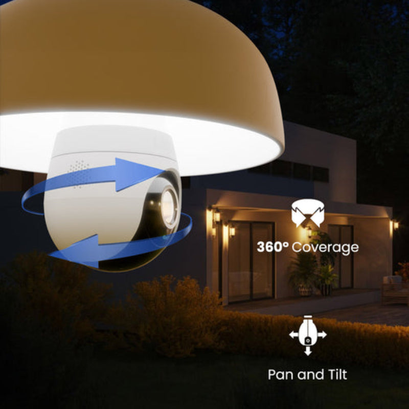 Lorex SL300-AA 2K Wi-Fi Smart Lightbulb Camera with Night Vision - White