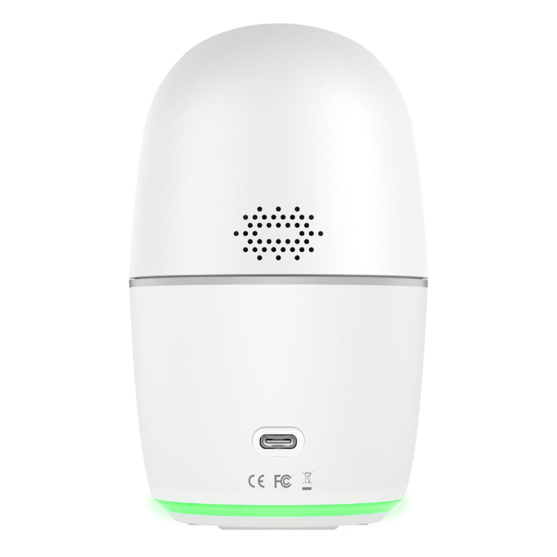 Lorex - 2K Dual Lens Indoor Pan-Tilt Wi-Fi Security Camera