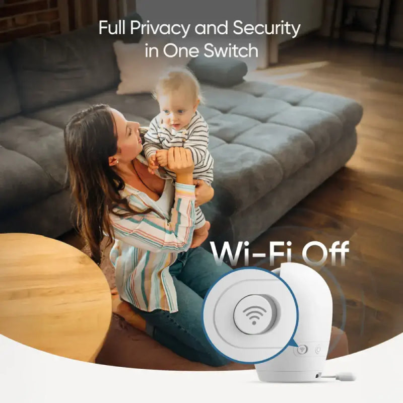 eufy E20 Baby Monitor with 2K Camera and 60° Tilt - White