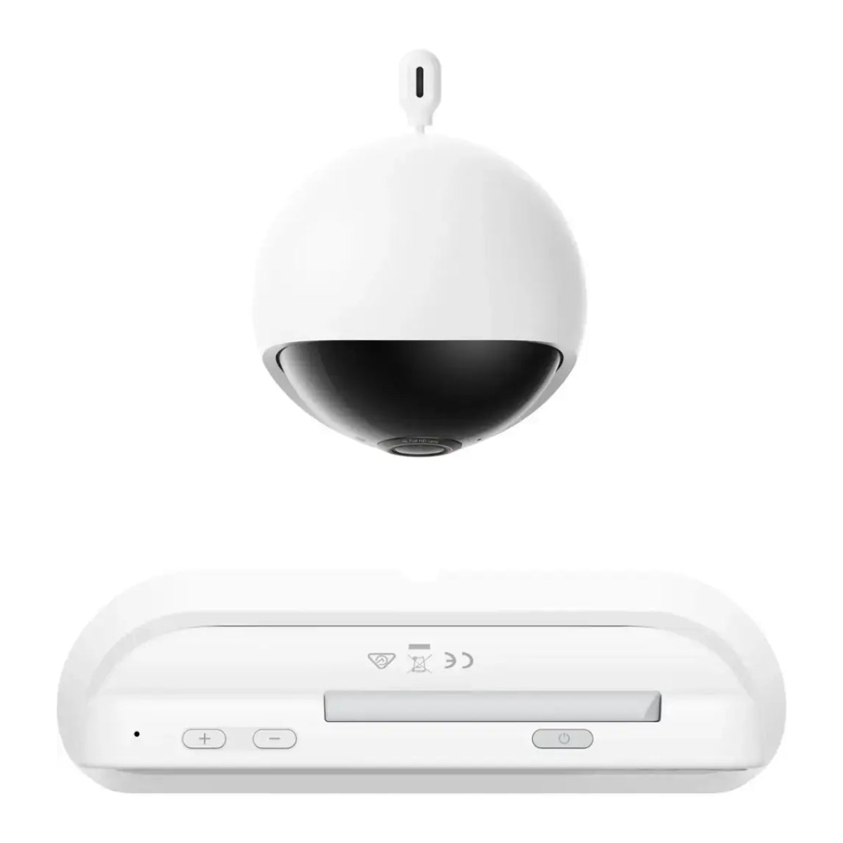 eufy E21 Baby Monitor with 4K Camera and Charging Base - White