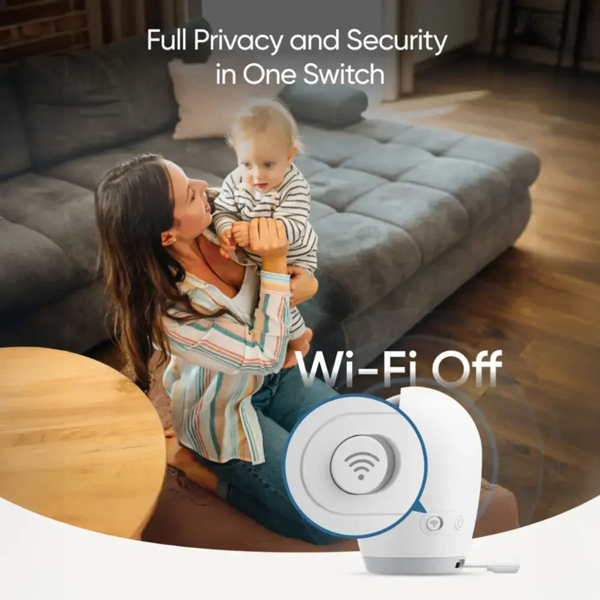 eufy E21 Baby Monitor with 4K Camera and Charging Base - White