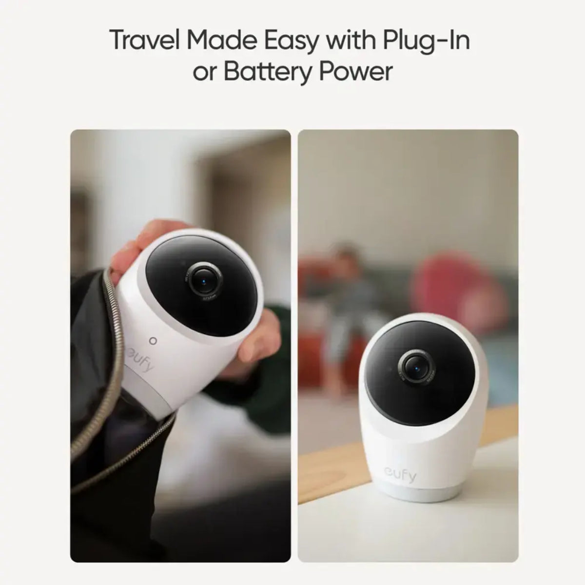 eufy E21 Baby Monitor with 4K Camera and Charging Base - White
