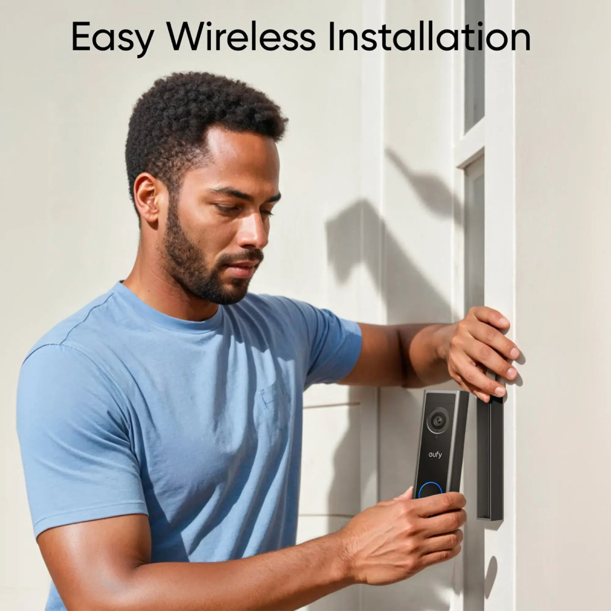 eufy C30 Smart Wi-Fi 2K Wireless Video Doorbell with 32GB MicroSD Card - Black