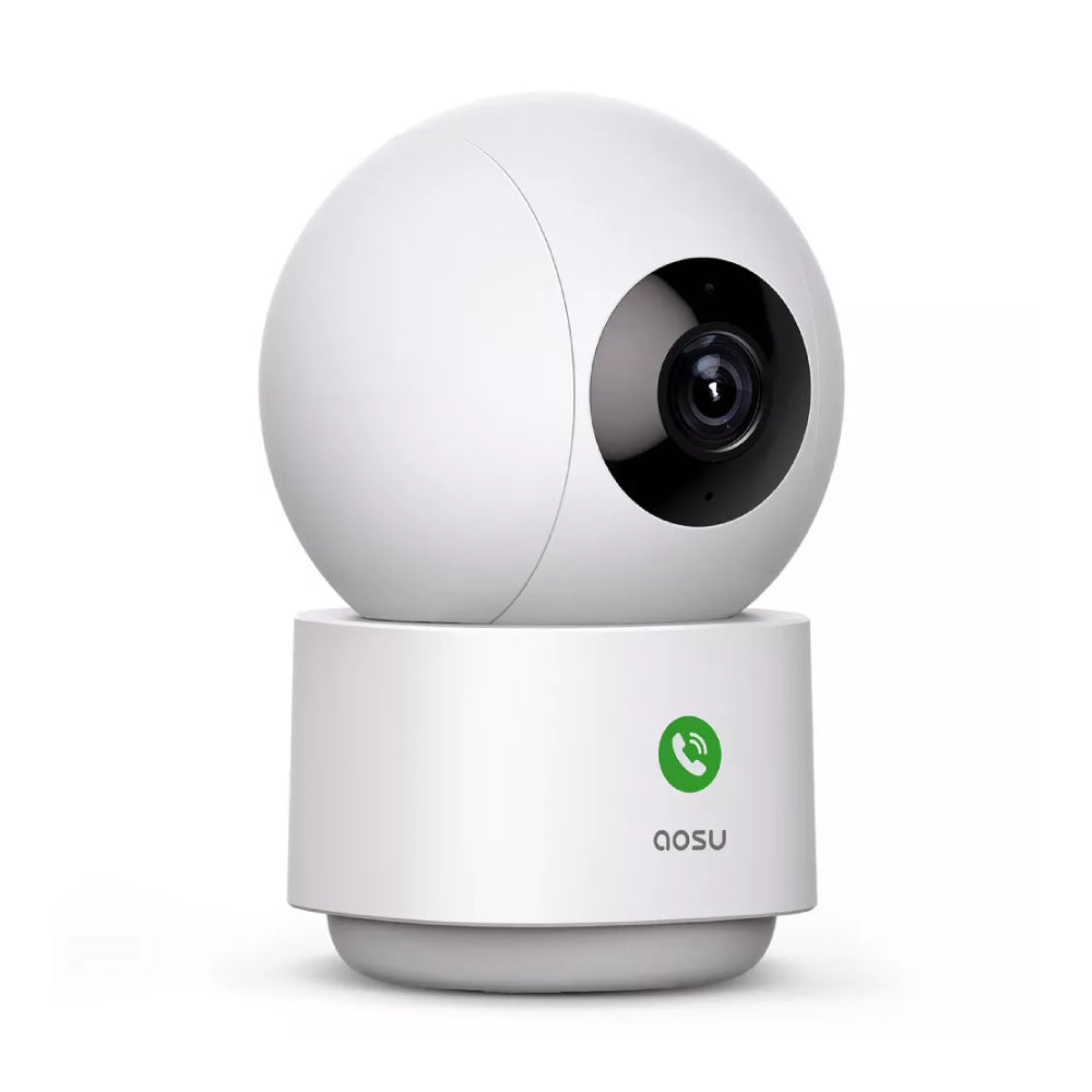 aosu C2E 2K QHD Wi-Fi Smart Security Camera with Smart Motion Tracking - White