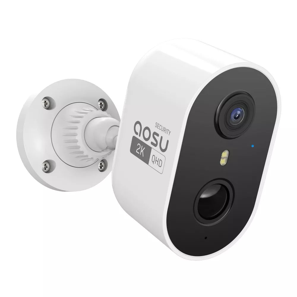 aosu C6L 2K QHD 3.0-MP Wi-Fi AI-Smart Security Camera with PIR Motion Detection - White