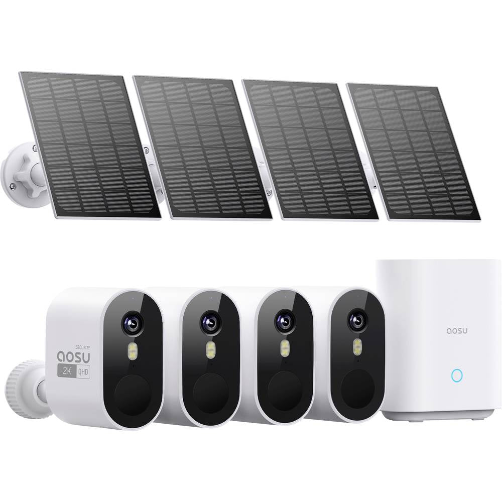 Aosu C7P-4H Wi-Fi IP CCTV Camera Set - White