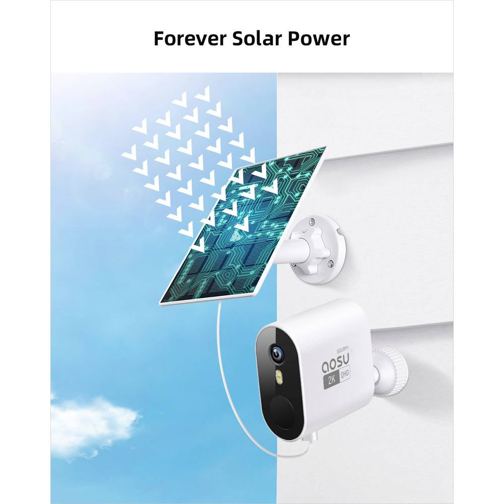 Aosu C7P-4H Wi-Fi IP CCTV Camera Set - White