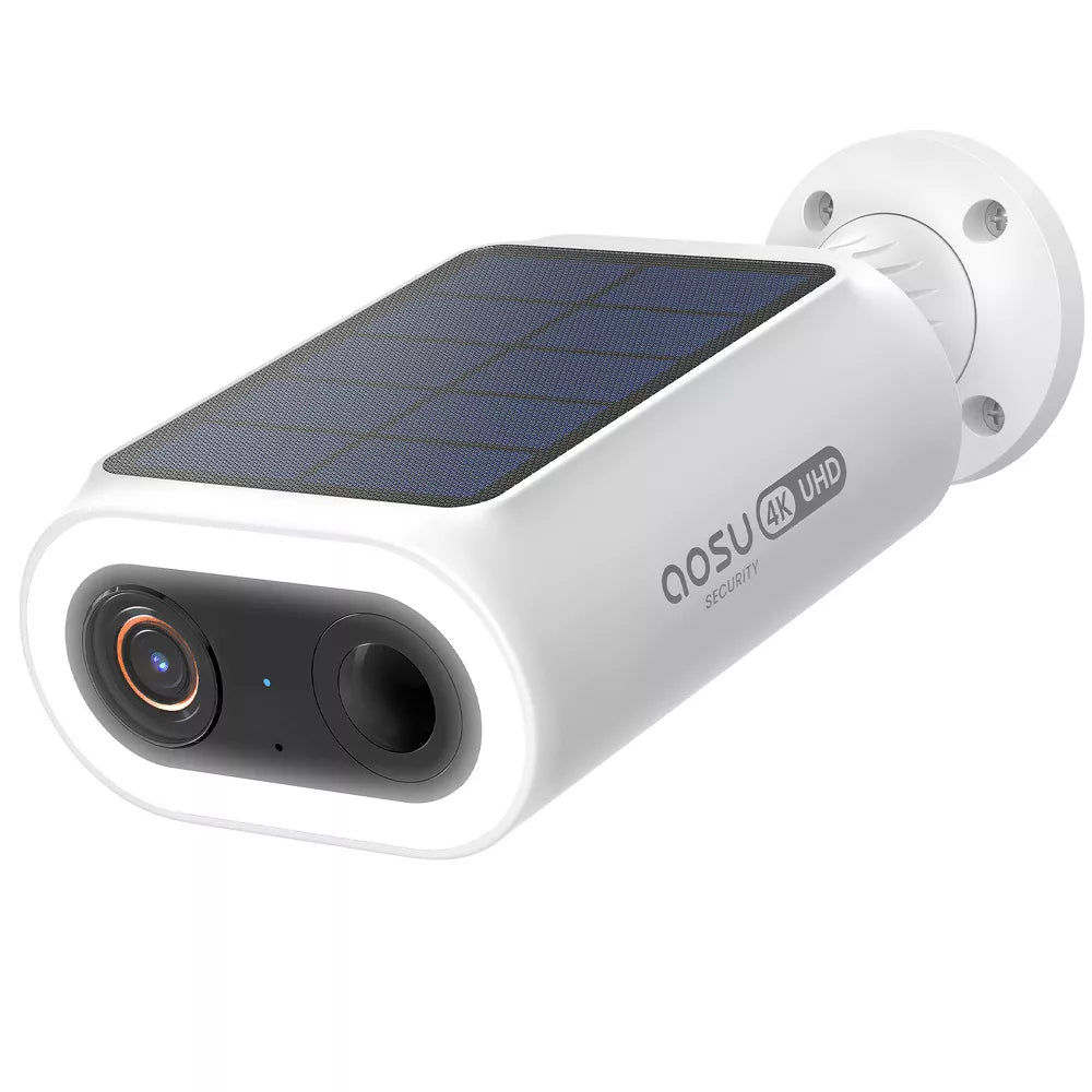 Aosu C8S 4K UHD 8.0-MP Wi-Fi AI-Smart SolarCam P1 Max Security Camera - White