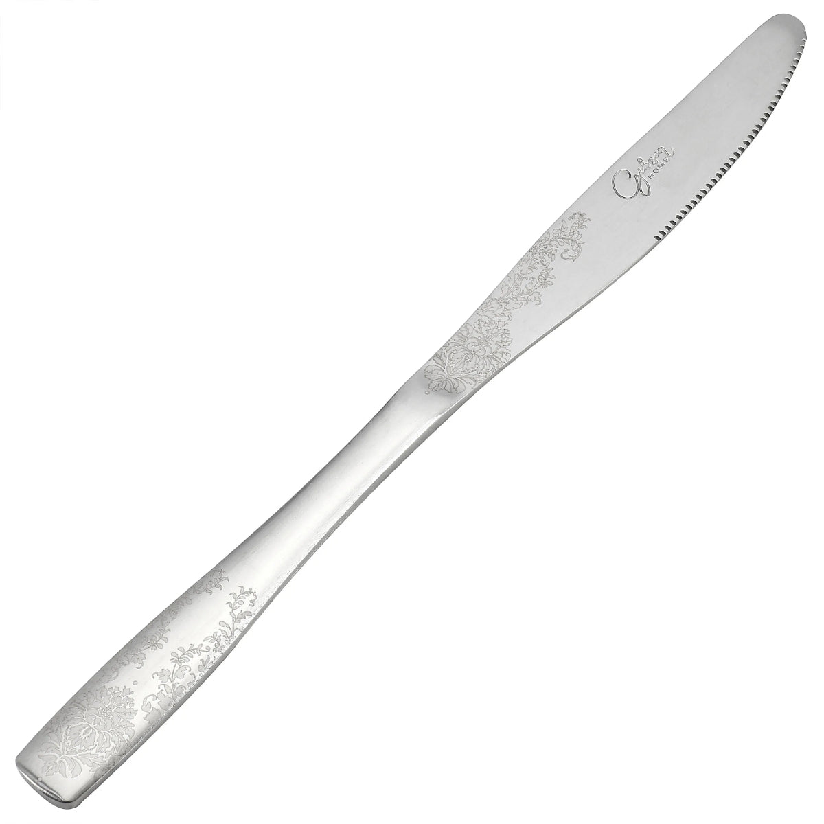 Gibson Home 13851021 Bishop Hill Floral Flatware Set (20 Pieces) - Silver