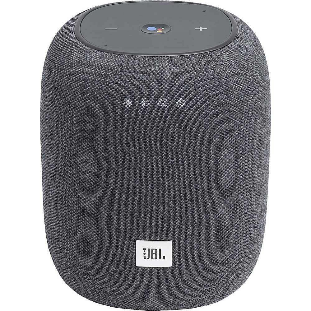 JBL Link Music Bluetooth Smart Speaker with Built-in Google Assistant and 360 Sound - Gray - Curacao