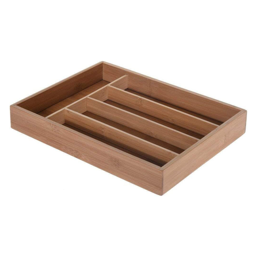 Koopman Bamboo Cutlery Drawer Tray - Brown