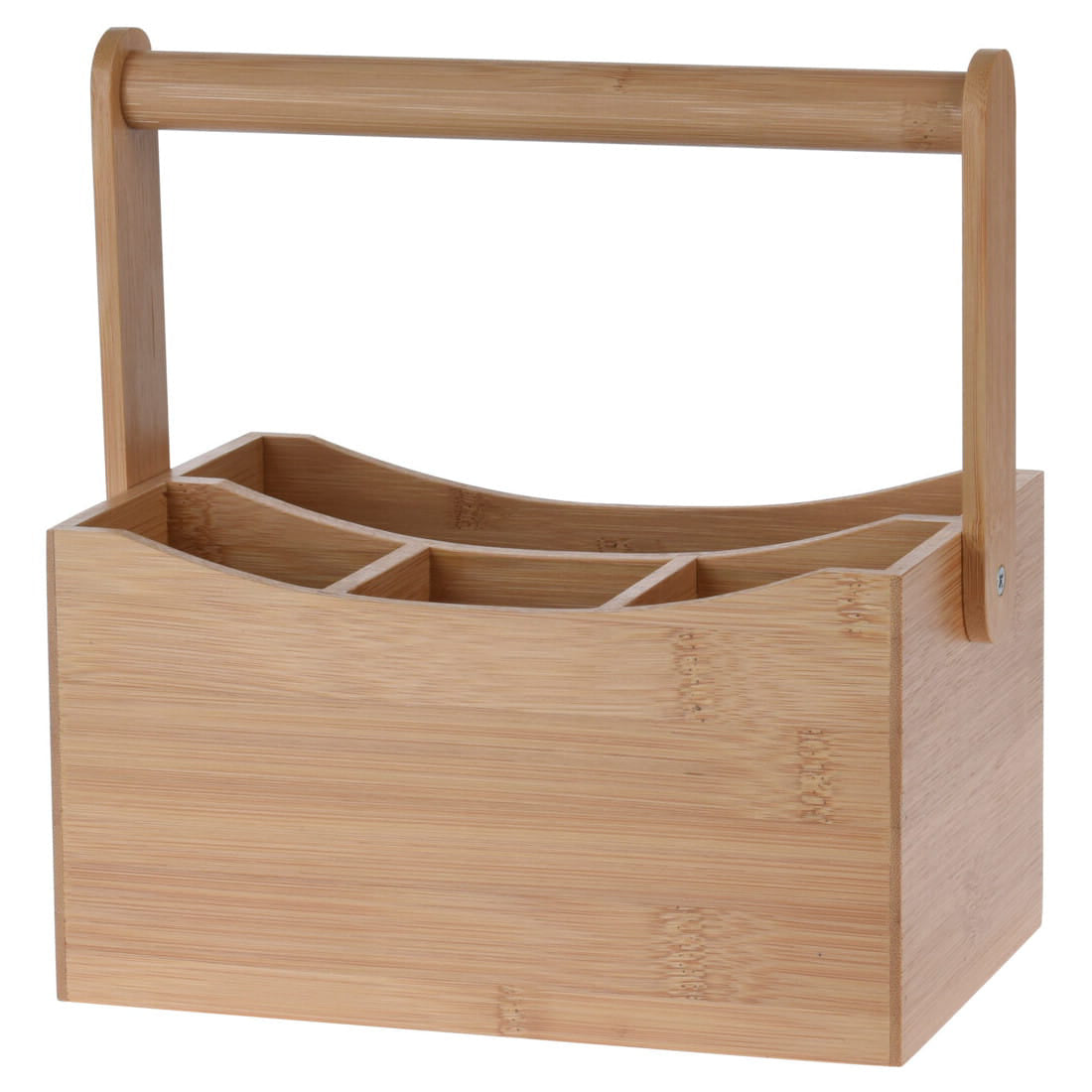 Koopman Bamboo Cutlery Basket - Brown