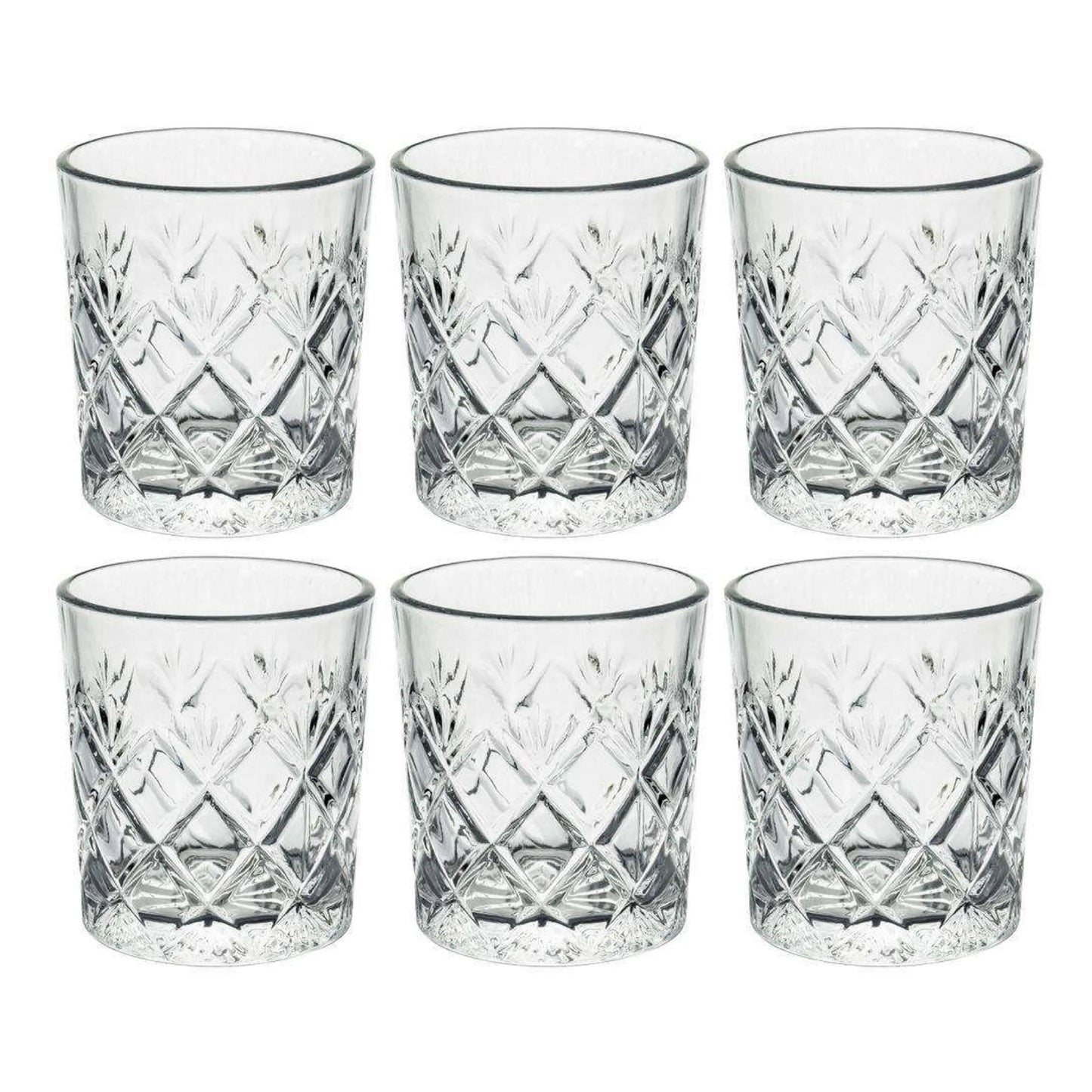 Koopman 7.78 oz Glass Tumbler Set of 6 - Clear