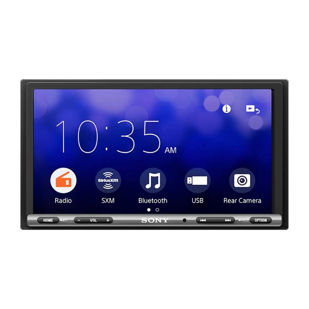 Sony XAV-AX3200 6.95" Bluetooth Media Receiver with CarPlay and Android Auto - Black