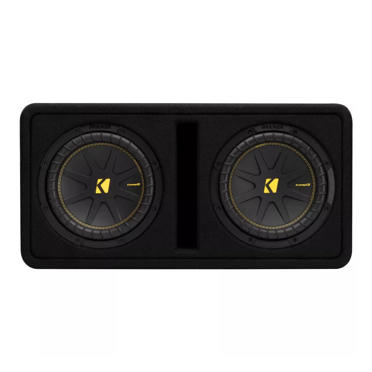 Kicker 50DCWC102 Dual CompC Subwoofers in Vented Enclosure