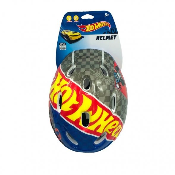 Fisher Price Hot Wheels Microshell Kids Helmet with Washable Pads