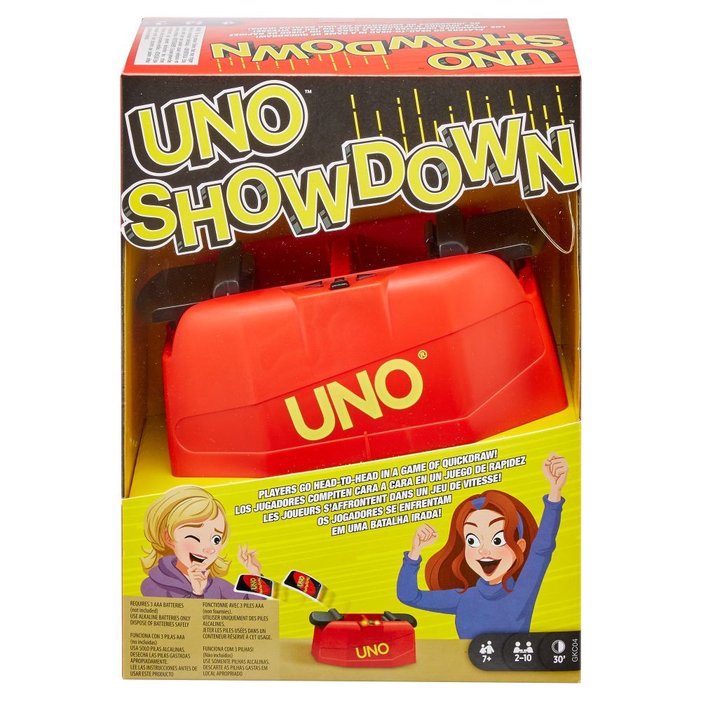 Juego de cartas familiar UNO Showdown