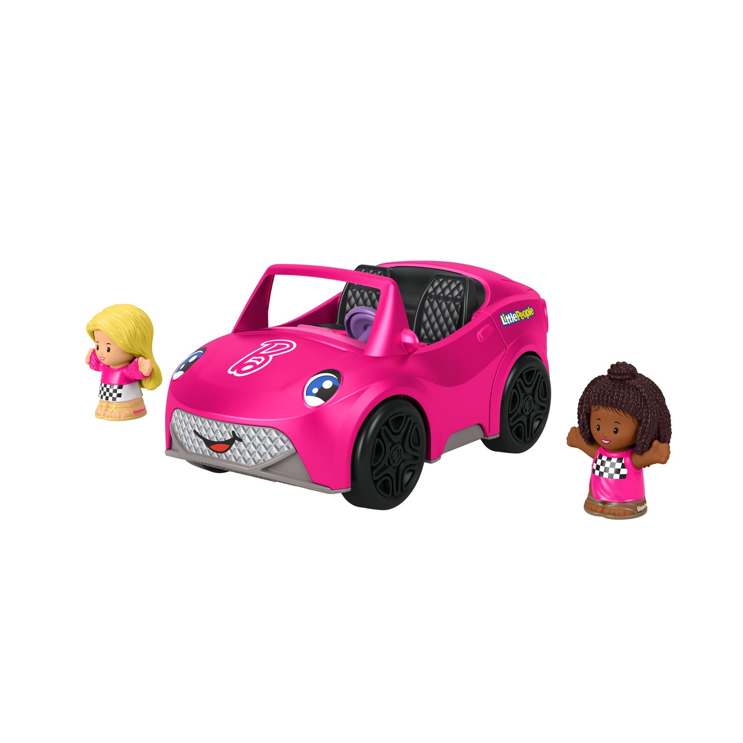 Coche de juguete convertible Little People Barbie de Fisher-Price con sonidos y música