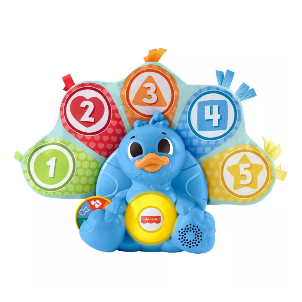 Fisher-Price Linkimals Counting and Colors Peacock, Multicolor