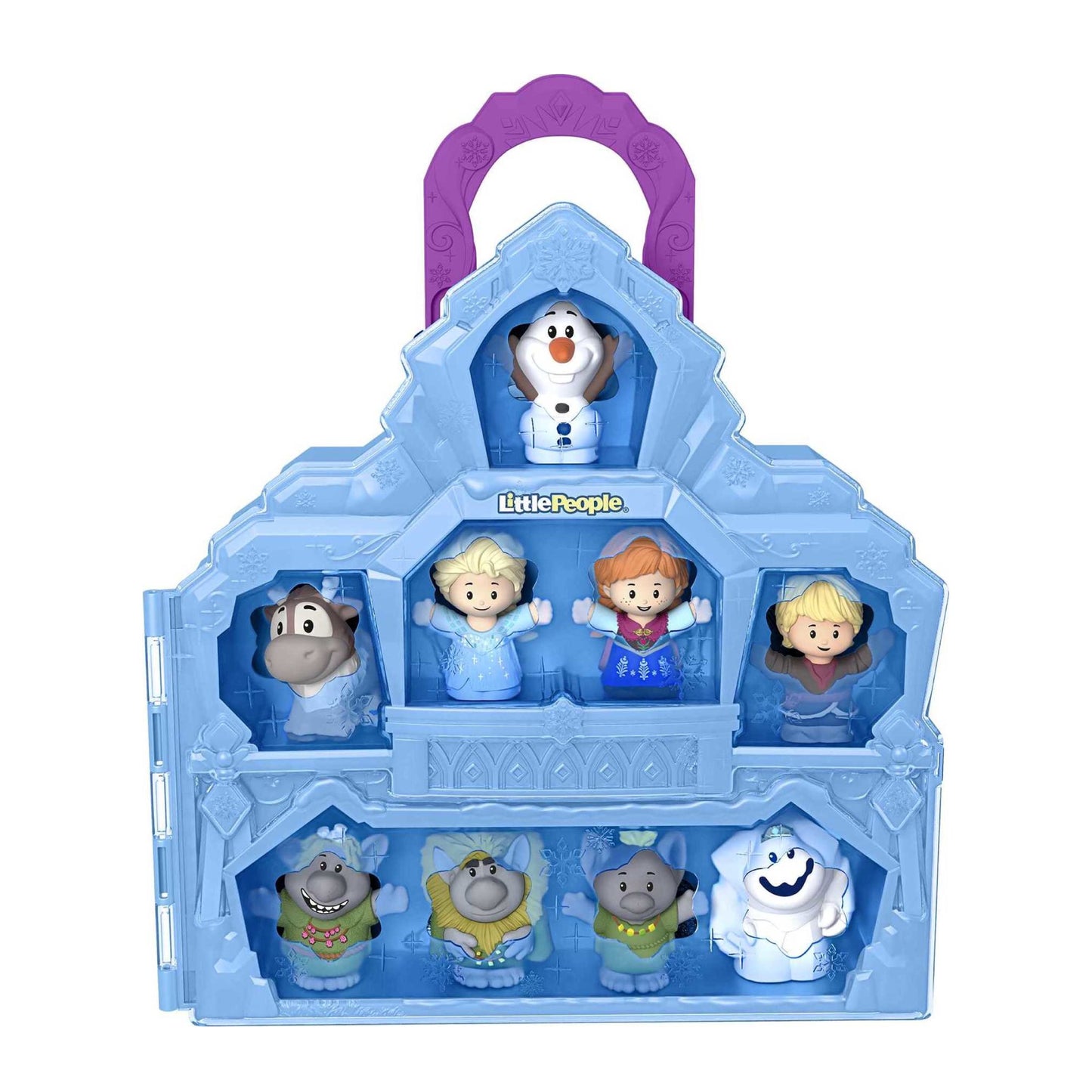 Castillo de Frozen de Disney Little People de Fisher-Price con 9 figuras