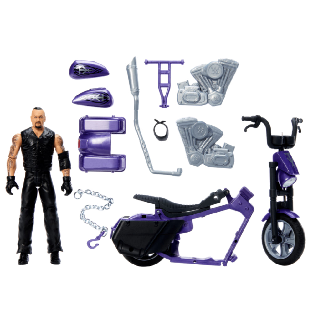 WWE Wrekkinβ’ Slamcycle Vehicle and Undertaker Action Figure