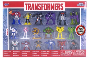 Figuras de metal Nano de Transformers de Jada Toys (juego de 18)